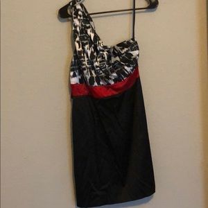 Black patterned dress